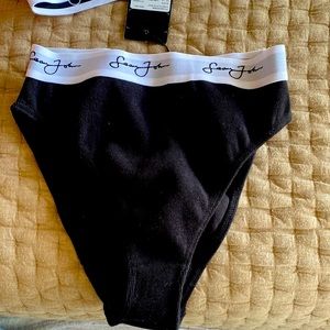 Missguided x sean john ribbed top and bottom black